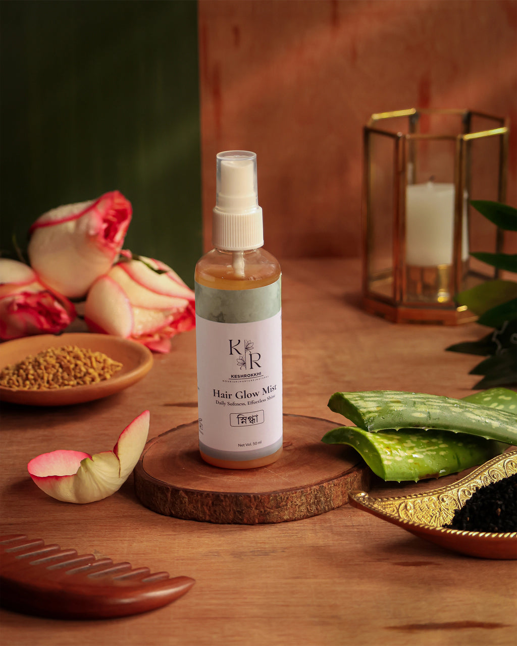 Snigdha Daily Hair Mist by KeshRokkhi for frizz control in Bangladesh
